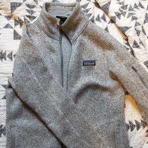 Gray Patagonia Fleece Coat